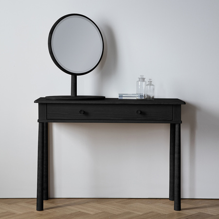 Czarne lustro toaletowe Wycombe 460 x 635 mm