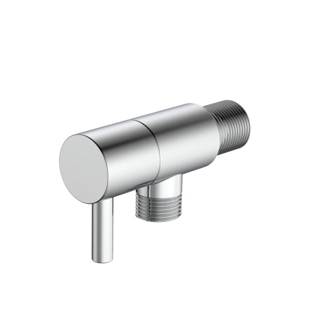 Zawór kątowy przyłączeniowy 1/2x3/8 mosiężny, chrom