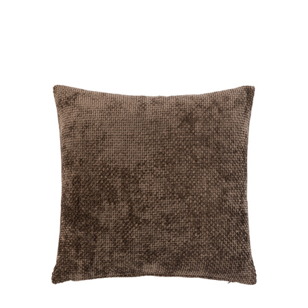 Basketweave Cushion Chocolate 2pk 450x450mm