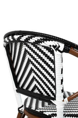 Krzesło ogrodowe CAFE AZURE biały /       czarny