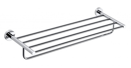 X-ROUND E półka na ręczniki z relingiem 600, chrom