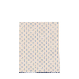 Fleur Floral Stamp Table Runner Blue 360x180mm