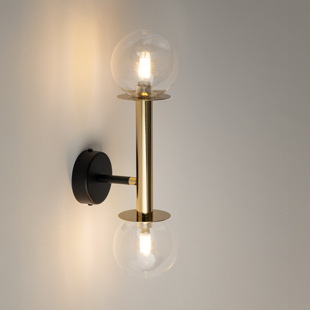 DAISY 2 kinkiet złoty/transparentny