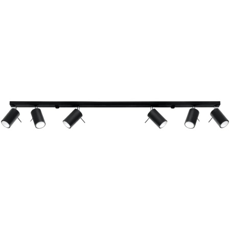Plafon RING 6L czarny