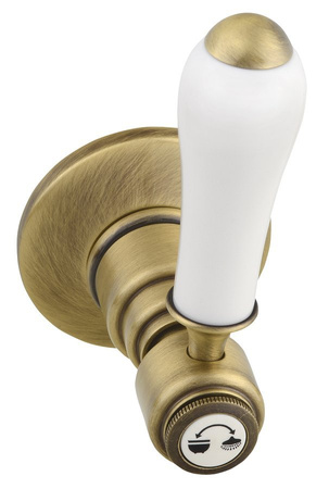 ANTEA podtynkowa bateria prysznicowa, 2 wyjścia, brąz