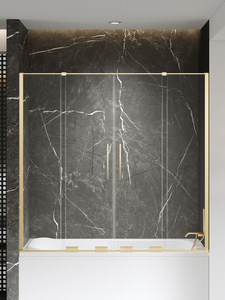 NZ4 Parawan nawannowy SMART GOLD BRUSHED 2D U 150x150 szkło czyste 8mm Active Shield 2.0