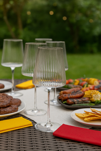 KARE komplet 4 kieliszków do wina RIFFLE  760 ml