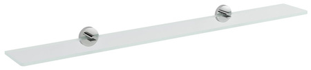 X-ROUND półka szklana 1000mm, chrom/szkło czyste