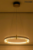 MOOSEE lampa wisząca SATURNUS 70 złota - LED, kryształ, stal szczotkowana