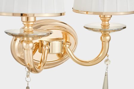 LAMPA ŚCIENNA KINKIET ZŁOTY FABIONE W2