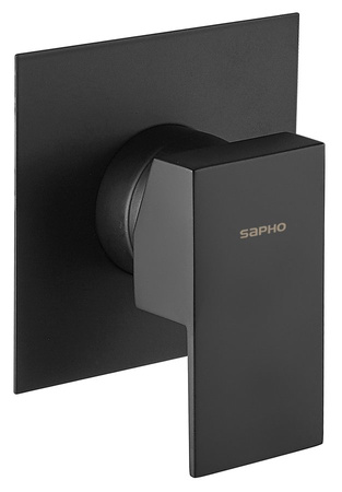 SPECTRE bateria prysznicowa, podtynkowa, 1 wyjście, czarny mat