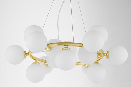 NOWOCZESNA LAMPA WISZĄCA KLASYCZNE ZŁOTO MARSIADA W15