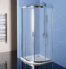 EASY kabina prysznicowa półokrągła 900x900mm, szkło BRICK