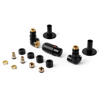 Zestaw zaworów Vision trójosiowy lewy Czarny Mat