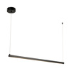 Lampa wisząca BEAM-100 LED - czarna oprawa liniowa