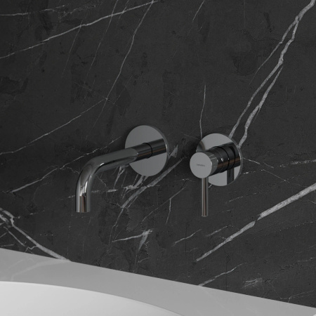 Y element natynkowy baterii umywalkowej podtynkowej, chrom połysk