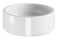 OKE umywalka ceramiczna nablatowa, Ø 40 cm, biały