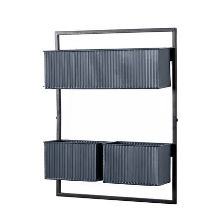 Chadlington Wall Planter Black 455x140x595mm