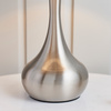 Piccadilly Table Lamp Nickel & Dark Grey
