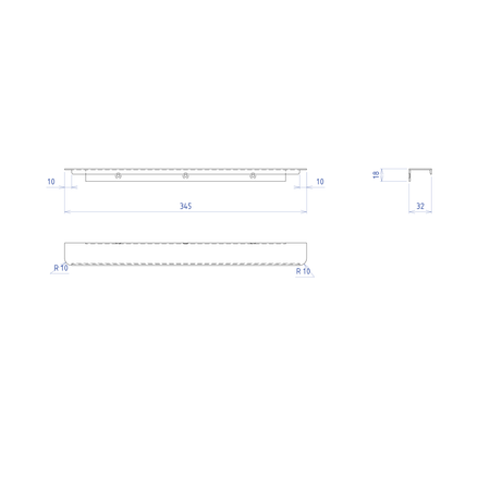 SITIA uchwyt 345mm, biały mat