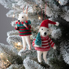 Polar Bears w/Decorations (Set of 2) 65x65x110mm