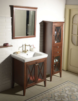 Zestaw CROSS 75, szafka umywalkowa, mahoń