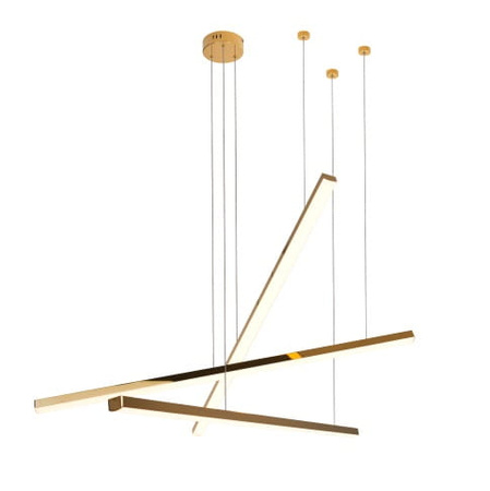 MAXLIGHT P0426 LAMPA WISZĄCA TRIO 3 ZŁOTA