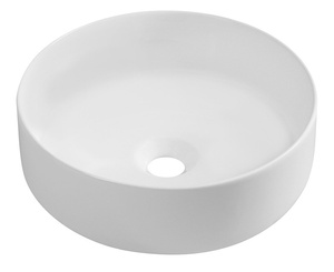 INFINITY ROUND umywalka ceramiczna nablatowa, średnica 36cm, biały mat
