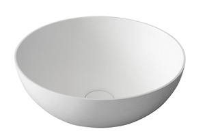 THIN umywalka nablatowa Ø 39 cm, biały mat