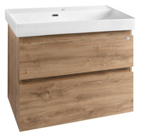 ALTAIR szafka umywalkowa 76x60x37cm, dąb emporio