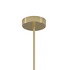 Lampa wisząca MILKY DROP 120 cm- złota z białymi kloszami