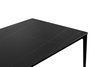 Stół SLIM 140x80 czarny - ceramiczny marmur, aluminium