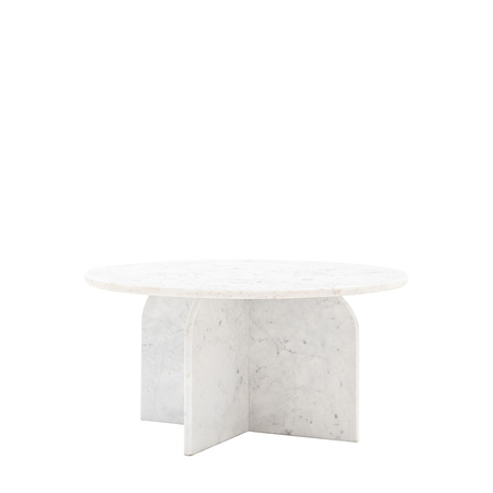 Amalfi Coffee Table White 800x800x400mm