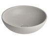 TURF umywalka betonowa z korkiem, średnica 44cm, biały piaskowiec