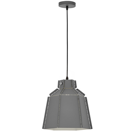 LAMPA SUFITOWA WISZĄCA LOFT SZARA MONA W1