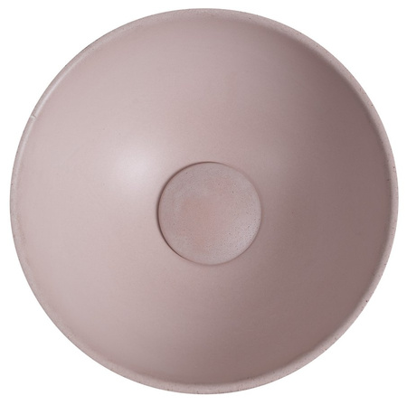 MINOR umywalka betonowa nablatowa, średnica 26cm, różowy mat