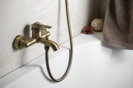 VERSI bateria wannowa ścienna, brąz