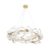 Lampa wisząca BOTANIKA 80cm -złota, G9, regulowana, designerska