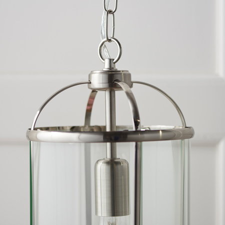 Lambeth Pendant Light Satin Nickel