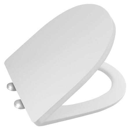 LEON deska WC, Slim, Soft Close, Easy Take, biały