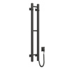 Grzejnik łazienkowy elektryczny Navin Silhouette Quadro 160х1000 prawy, czarna mora
