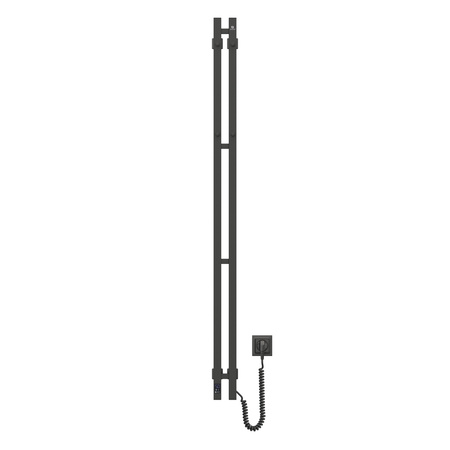Elektryczny grzejnik łazienkowy Silhouette Quadro 90х1500 Sensor prawa, czarny