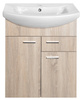 ZOJA szafka umywalkowa, 61,5x74x32cm, 2 drzwiczek, 1 szuflada, dąb platin