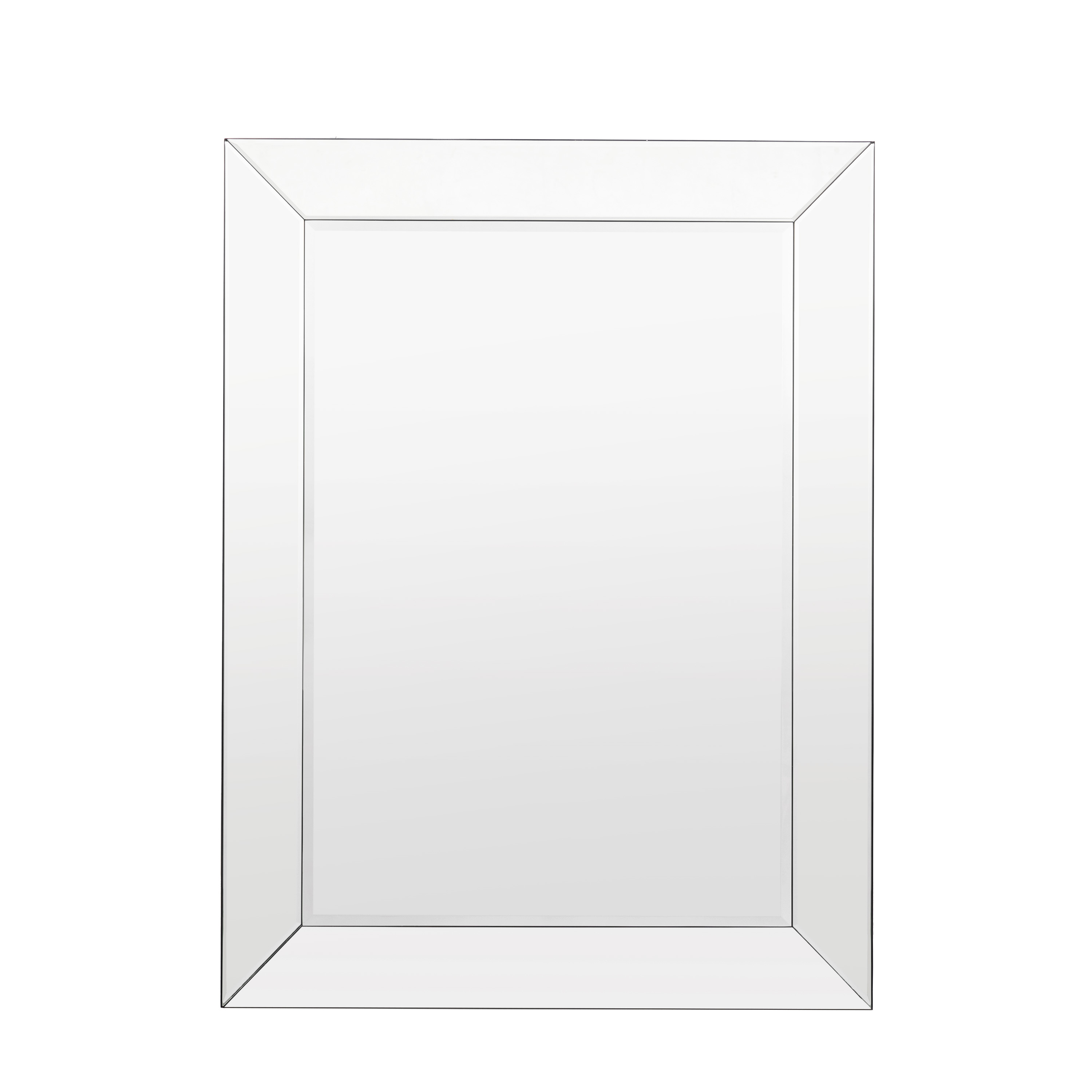 Lustro Greenhithe – srebrne, 90 × 7 × 120 cm