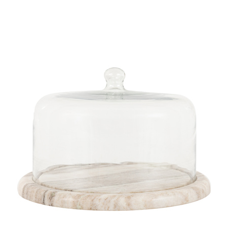 Novi Cake Dome Beige Marble 318x318x180mm