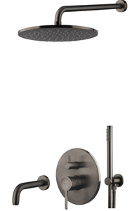 Zestaw wannowy podtynkowy z syfonem L-400mm fi-25cm-Emmevi Rubinetterie/Filo