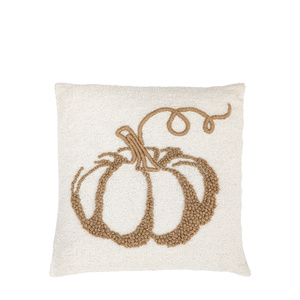 Embroided Pumpkin Cushion 450x450mm