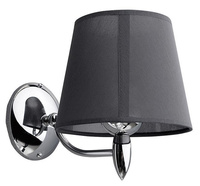 HANBO lampa ścienna E27 60W, 230V, IP21, chrom