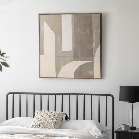 Concreta Abstract Framed Canvas 800x10x800mm
