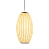 Lampa wisząca SILK BARREL biała 50 cm - nowoczesna i minimalistyczna